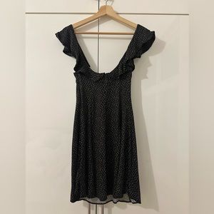 UO Urban Outfitters Kimchi Blue black floral mini dress XS